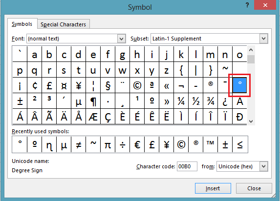 How to Type Degree Symbol in Excel - Sheetzoom Learn Excel