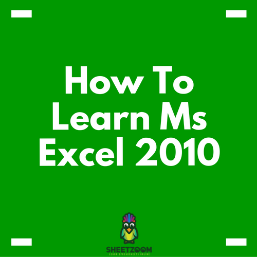 All about How To Learn Excel