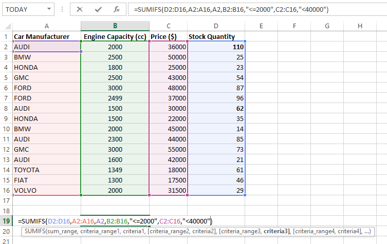 Sumifs excel как пользоваться